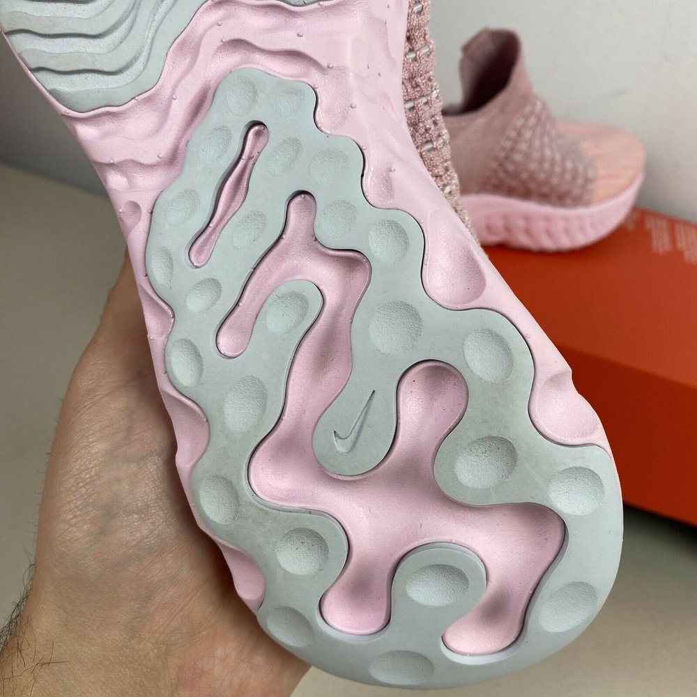Nike React Phantom Run Flyknit 2 Womens Pink Glaze Laceless Half Box - Picture 7 of 16